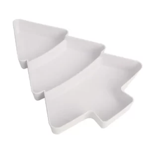 Vánoční dělený servírovací talíř stromek | mísa