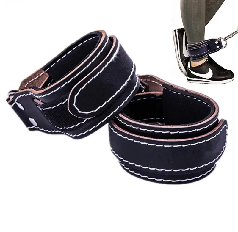 Kožené fitness pásky na kotníky | cvičební vybavení