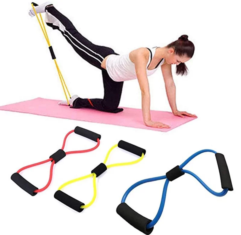 Elastická odporová guma na záda a jógu | posilovač, pomůcka