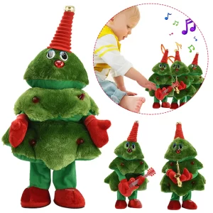 Vánoční plyšová hračka zpívající | dekorace, panenka