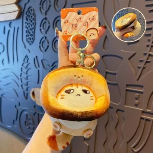 Roztomilý plyšový přívěsek kočka | přívěsek klíčenka