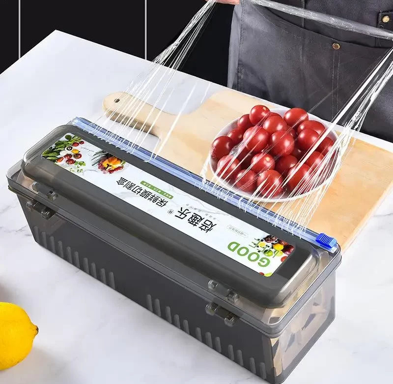 Kuchyňský zásobník na fólie s řezákem | kuchyňská pomůcka, organizér 7 ks