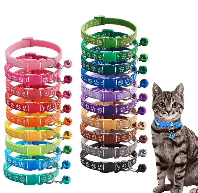 Barevný nastavitelný obojek s rolničkou | doplněk