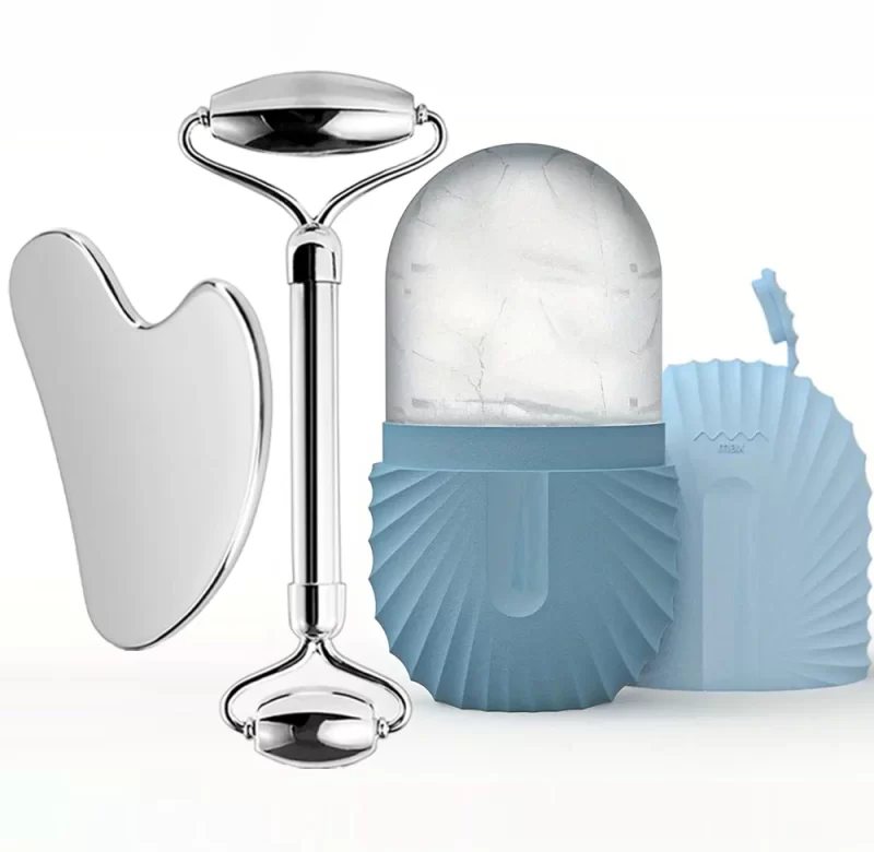 Ice roller gua sha masáž obličeje | váleček, masážní kámen