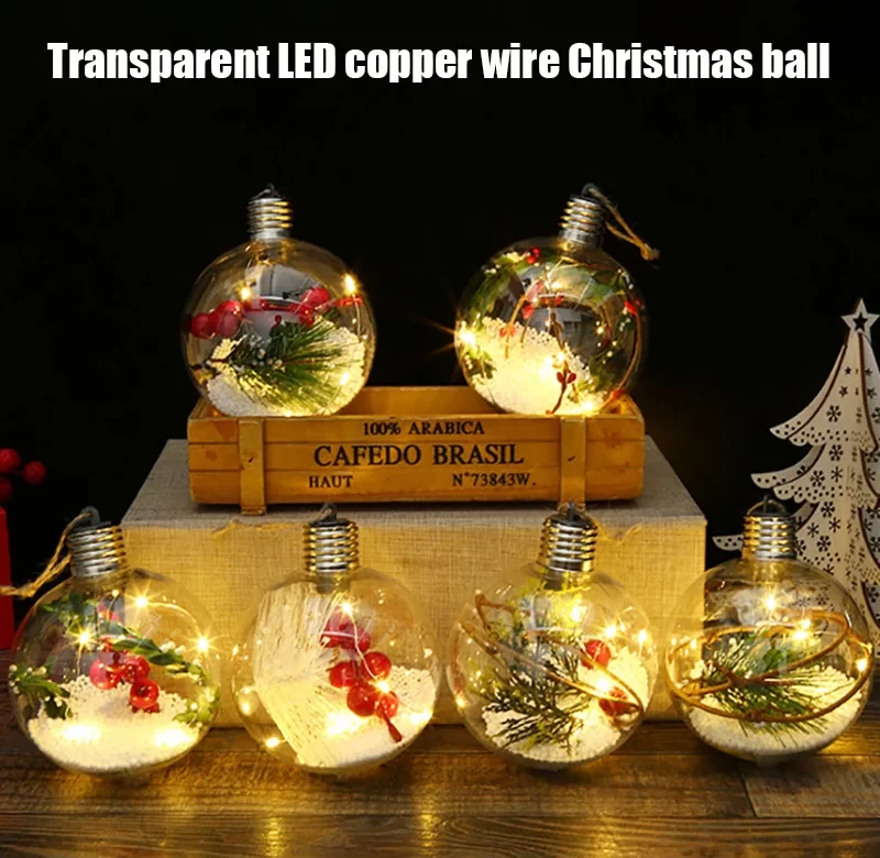 Vánoční svítící koule s led drátkem | dekorace | ozdoba
