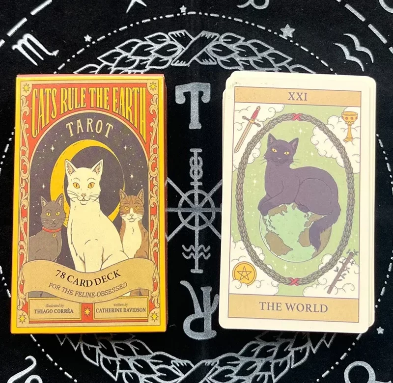 Tarot kočičí karty pro výklad osudu | tarotové karty, oracle karty
