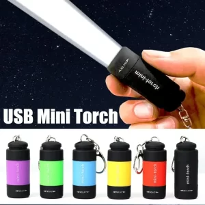 Mini led kapesní svítilna usb nabíjecí | svítilna baterka