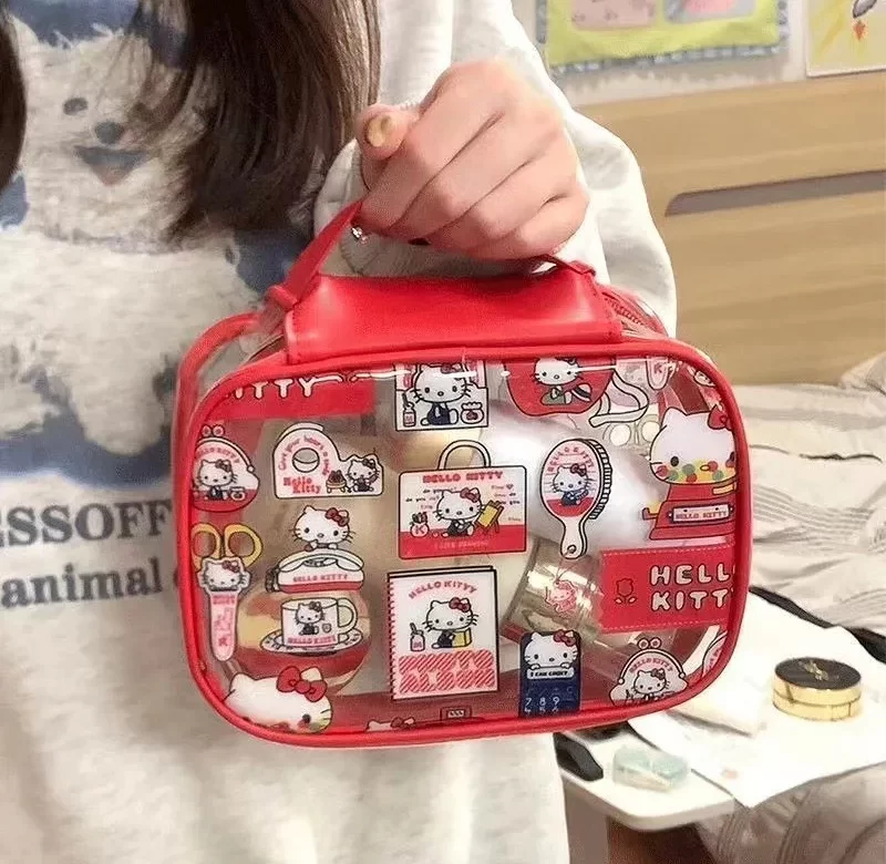 Hello kitty průhledná kosmetická taška | organizér