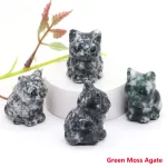 Zelený mechový achát