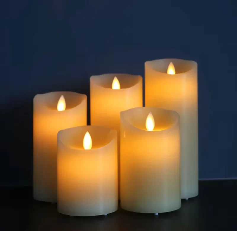 Led elektronická svíčka teplé žluté světlo | dekorativní svíčka světelná dekorace
