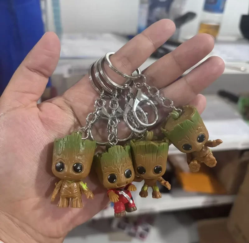 Groot baby stromový muž klíčenka 4ks | figurka | hračka