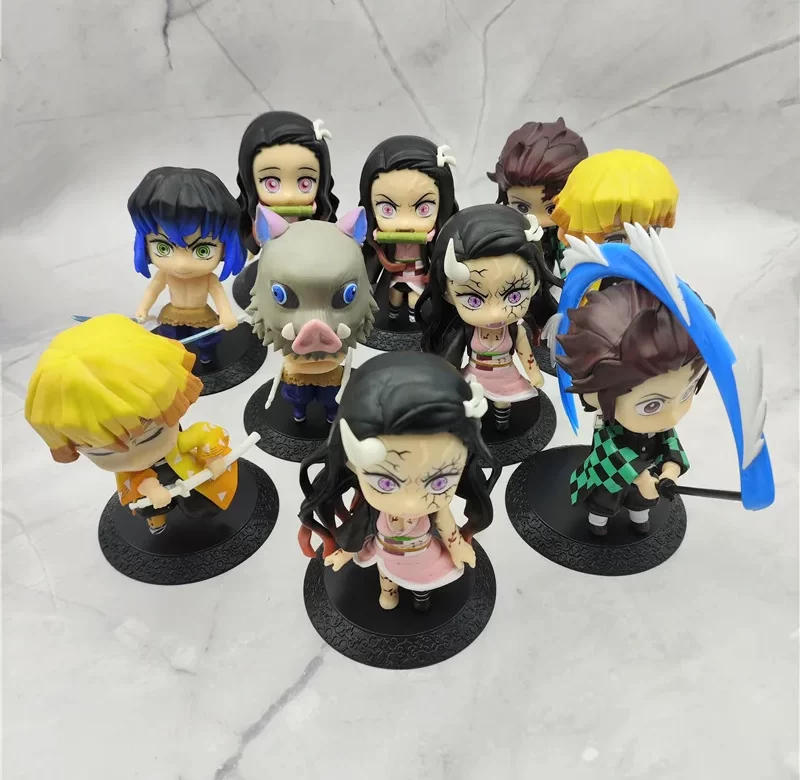 Demon slayer figurky nezuko a tanjiro | model 10 ks