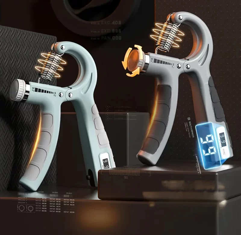 Nastavitelný posilovač ruky s počítadlem 5-60kg | trenažér