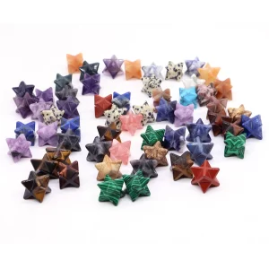 Křišťálová merkaba hvězda 13mm | dekorace | minerální kámen