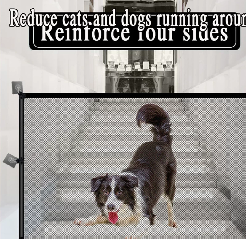 Ochranná skládací zábrana pro psy | domácí potřeby 7 ks