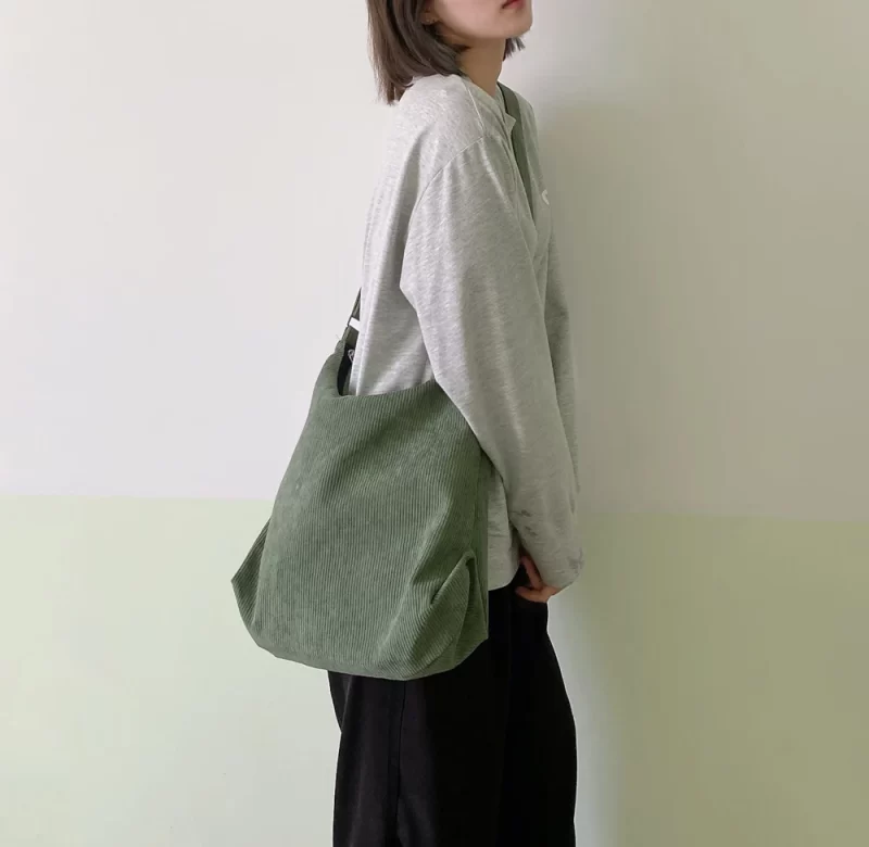 Plátěná kabelka s proužky přes rameno 37x32x15 cm | crossbody taška