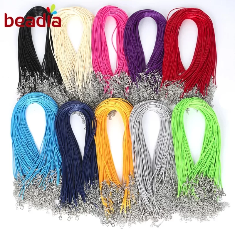 Šňůrka na přívěsek 45 cm | výroba šperků 10 ks