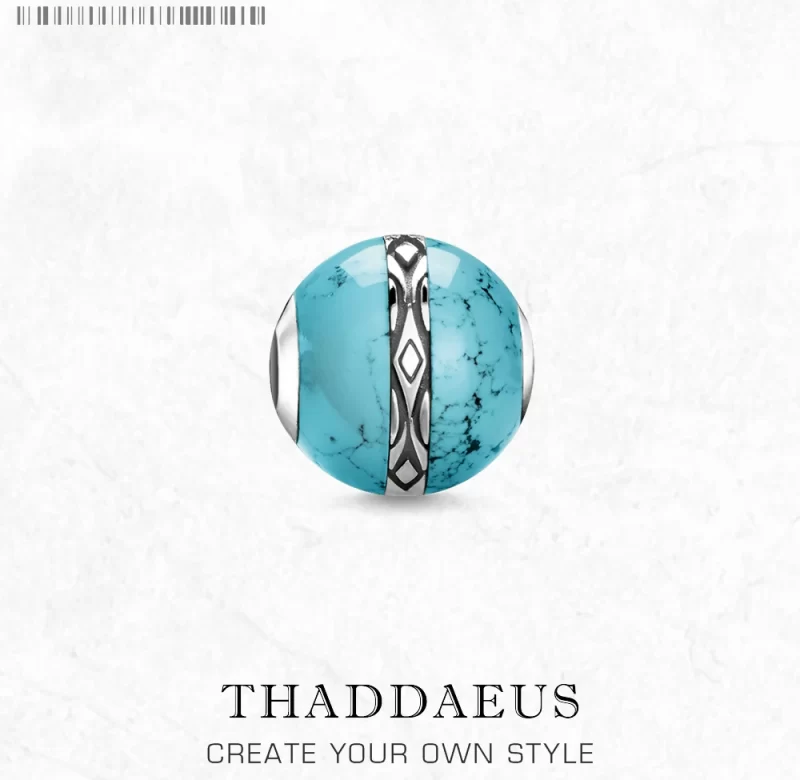 Stříbrný korálek tyrkys 925 | přívěsek