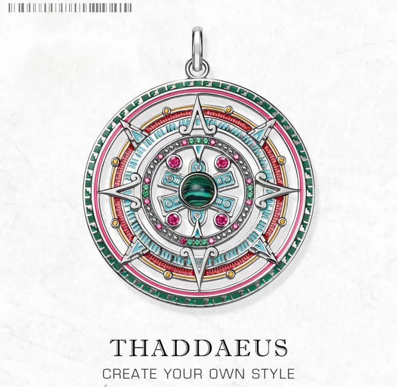 Stříbrný magický amulet aztec | šperk