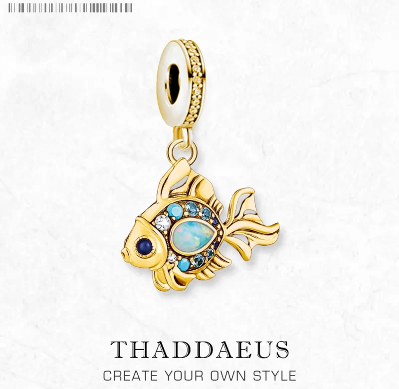 Barevná ryba stříbrný přívěsek | šperk