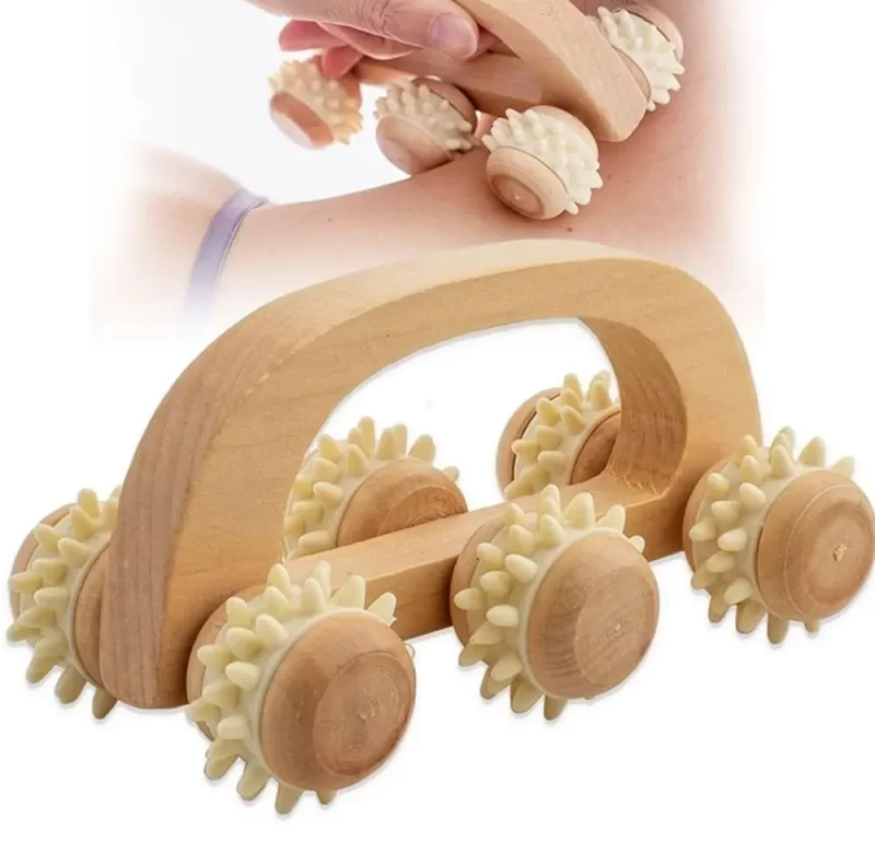 Dřevěný masážní váleček proti celulitidě | relaxace