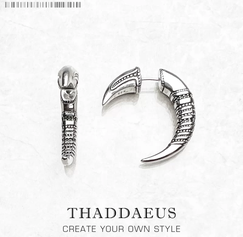 Stříbrné vintage náušnice claw 925 | šperk 2 ks