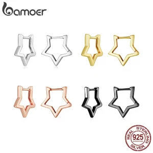 Stříbrné náušnice hvězda dámské | šperk 2 ks