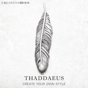 Stříbrný přívěsek černé pírko vintage | šperk