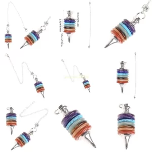 Čakrový energetický přívěsek sedm kamenů | šperk