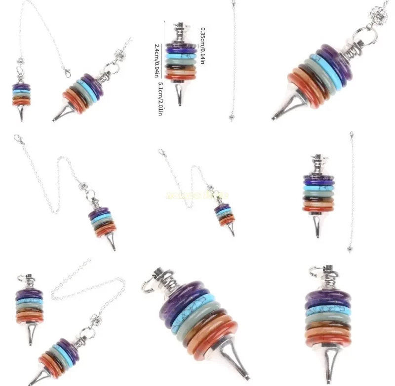 Čakrový energetický přívěsek sedm kamenů | šperk