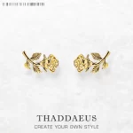 Náušnice růže vintage stříbrné | šperk 2 ks