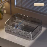 Úložný box s ledovcovým vzorem [Průhledně šedý]]