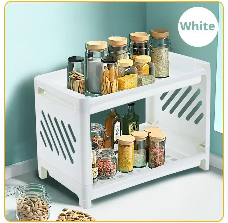 Dvojitý stolní organizér s policí | Kosmetický organizér