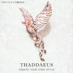 Růžový přívěsek fénix ze stříbra | šperk