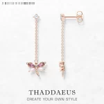 Stříbrné náušnice vážka | šperk 2 ks