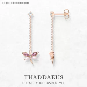 Stříbrné náušnice vážka | šperk 2 ks