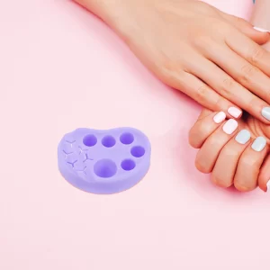 Fialová silikonová paleta na makeup | Kosmetická pomůcka