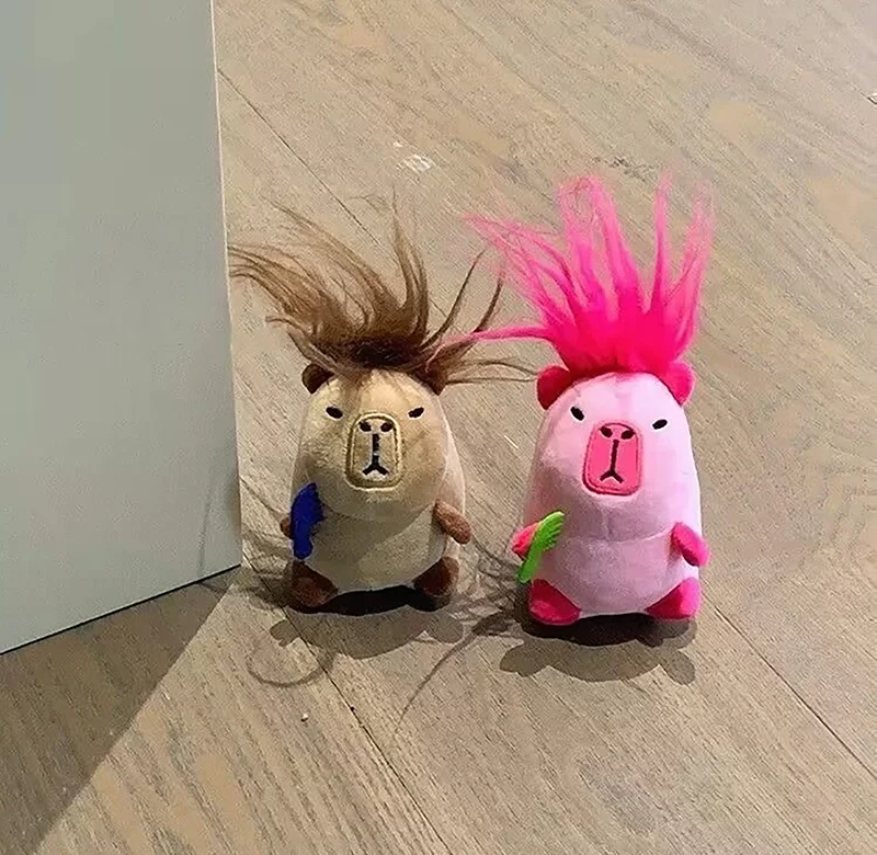 Roztomilá plyšová kapybara klíčenka | přívěsek, dekorace