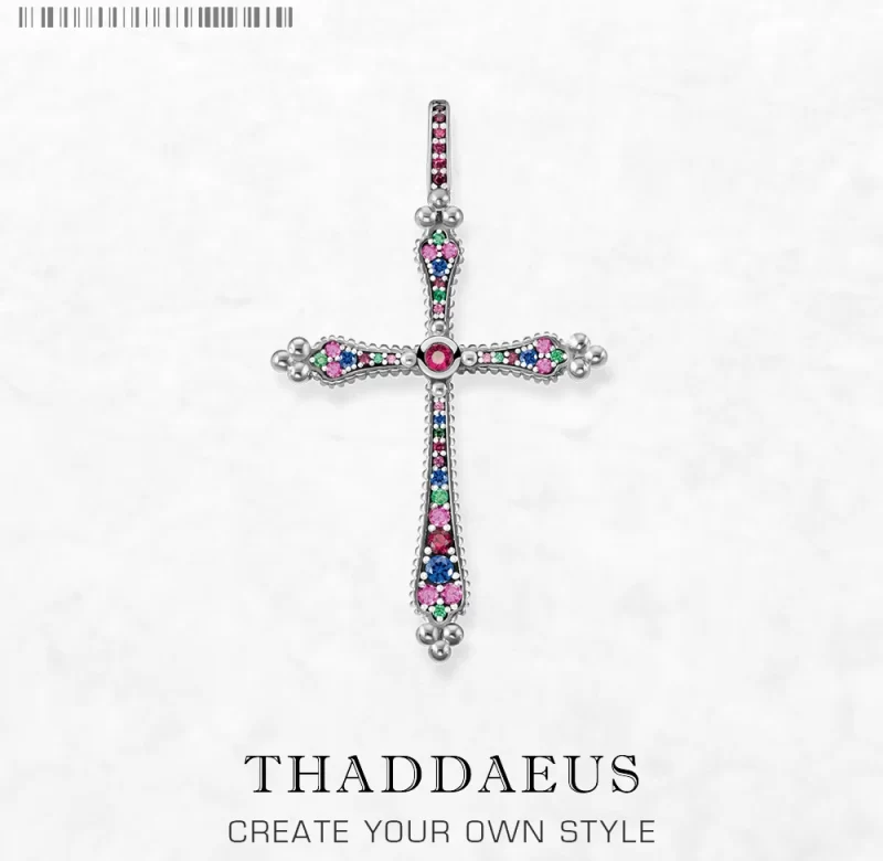 Stříbrný přívěsek kříž vintage | šperk