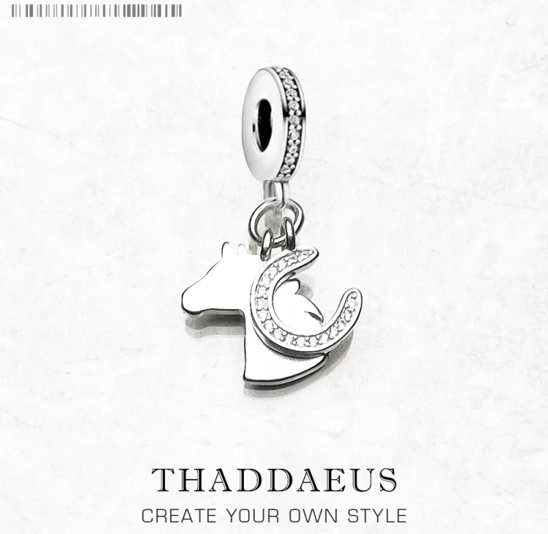 Stříbrný přívěsek kůň s podkovou | šperk