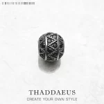 Stříbrný černý přívěsek kulička | šperk