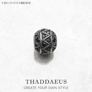 Stříbrný černý přívěsek kulička | šperk