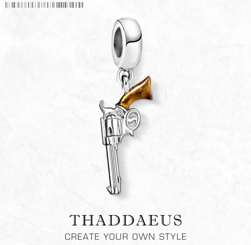 Stříbrný přívěsek pistole 925 | šperk