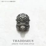 Stříbrný korálek želva tmavě zelený | šperk