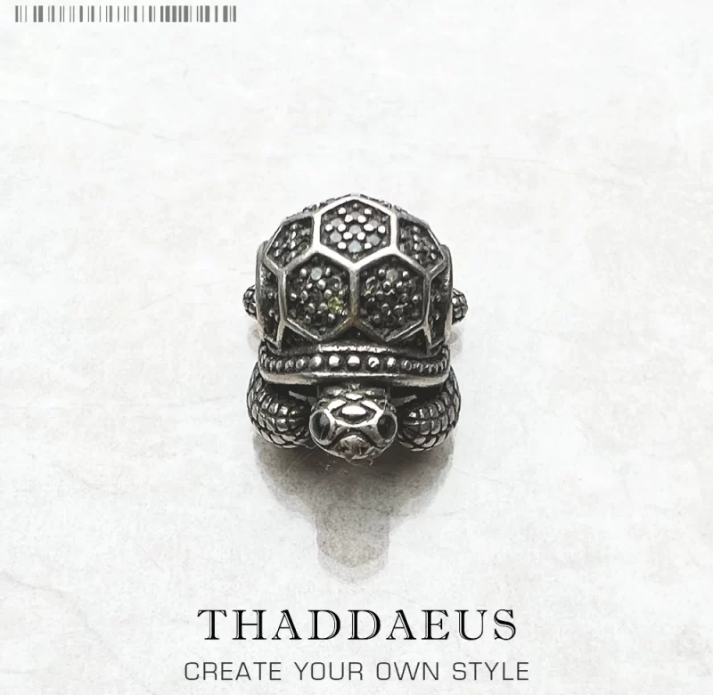 Stříbrný korálek želva tmavě zelený | šperk