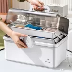 Velký úložný box na léky víceúrovňový | lékárnička