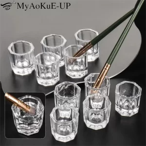 Mini skleněný kelímek na nehty | Miska