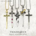 Stříbrný přívěsek meč na náhrdelníku | šperk