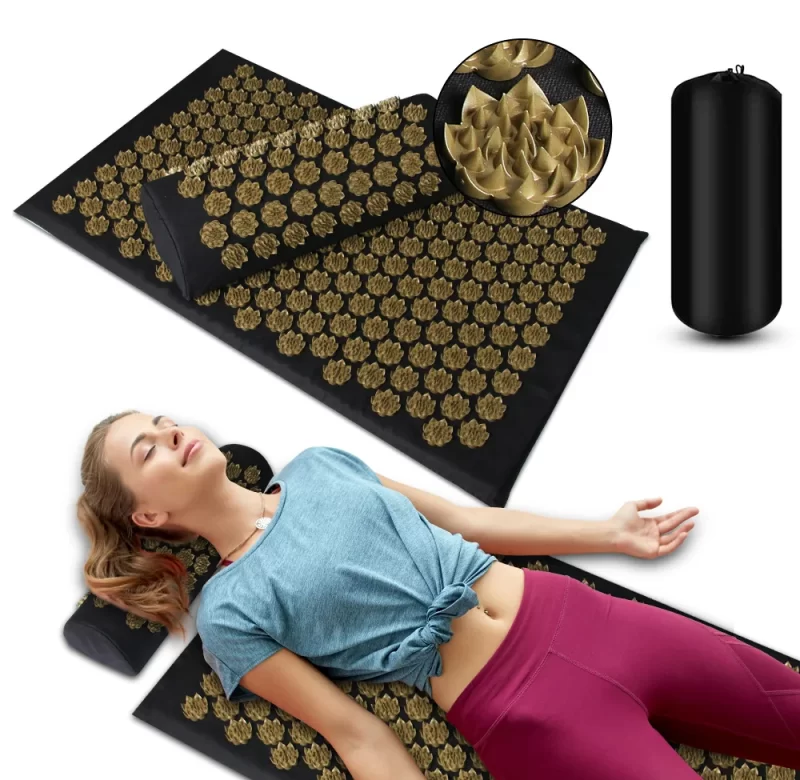 Masážní akupresurní podložka jóga | polštář 3 ks