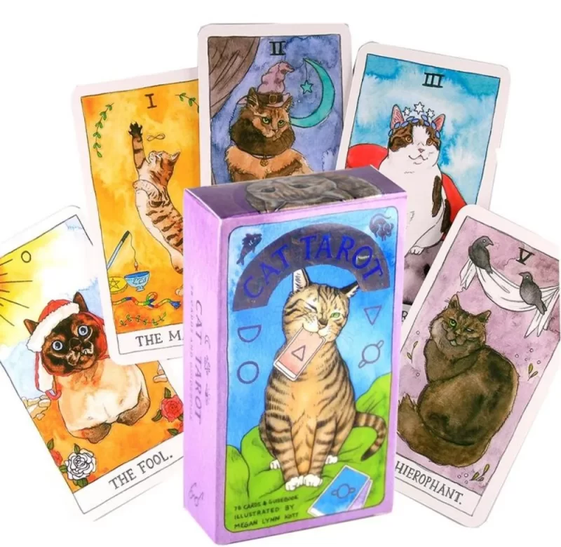 Kočičí tarot 78 karet pro zábavu | karetní hra